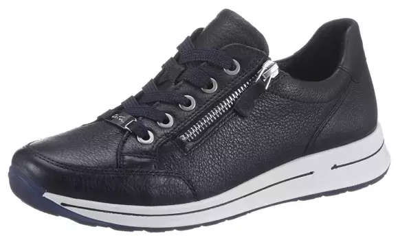 Кроссовки Ara "OSAKA", на молнии, ширина H, повседневная обувь, полуботинки, туфли на шнуровке, синий