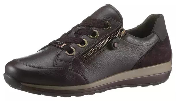 Кроссовки Ara "OSAKA", повседневная обувь, полуботинки, туфли на шнуровке комфортной ширины H (очень широкие), коричневый