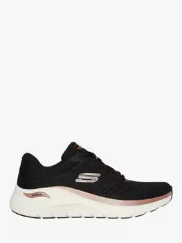 Кроссовки arch fit 2.0 glow the distance Skechers, цвет Black/Rose Gold