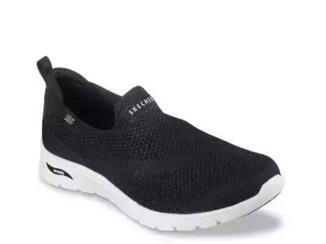 Кроссовки Arch Fit 2.0 Refine Cascade Slip-On Sneaker Skechers, черно-белый