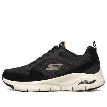 Кроссовки arch fit 'black white' Skechers, черный