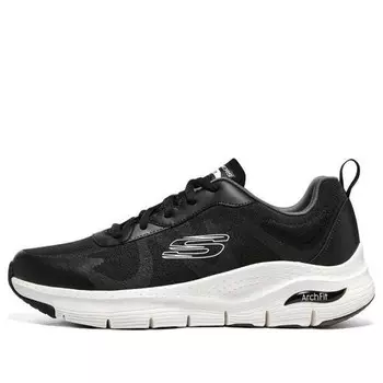 Кроссовки arch fit 'black white' Skechers, черный