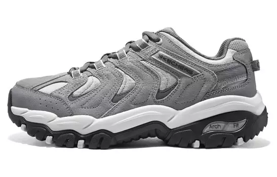 Кроссовки Arch Fit для походов мужские с низким верхом светло-серые Skechers