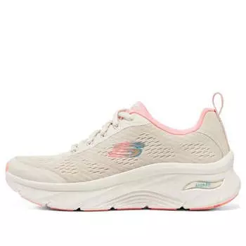 Кроссовки arch fit dlux 'pink' Skechers, белый