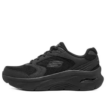 Кроссовки arch fit dlux 'pure black' Skechers, черный