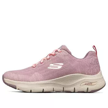Кроссовки arch fit low-top pink Skechers, розовый