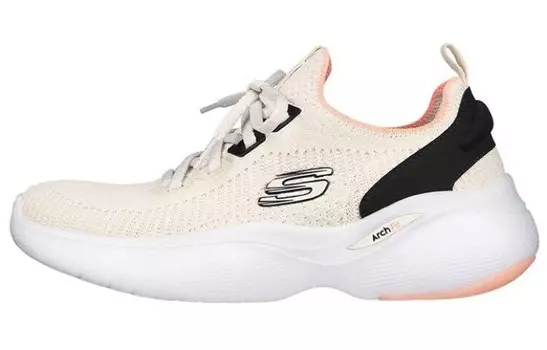 Кроссовки Arch Fit Series Lifestyle женские с низким верхом черного/розового/белого цвета Skechers