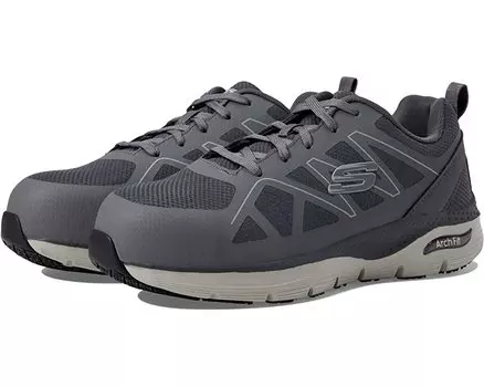 Кроссовки Arch Fit SR - Vigorit Alloy Toe SKECHERS Work, серый