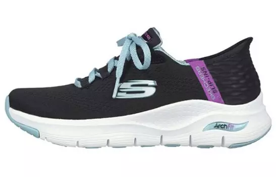 Кроссовки Arch Fit женские с низким верхом, черные/белые Skechers
