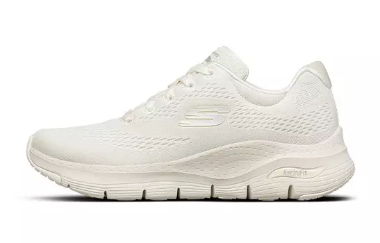 Кроссовки Arch Fit женские с низким верхом молочно-белого цвета Skechers