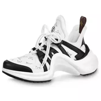 Кроссовки archlight 1.0 sneakers 'white black with hollow monogram' Louis Vuitton, белый