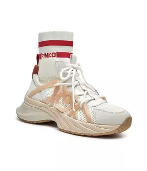 Кроссовки Ariel 05 Pinko с элементами кожи, белый