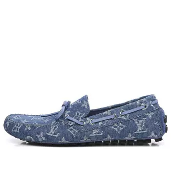 Кроссовки arizona loafers 'denim monogram' Louis Vuitton, синий