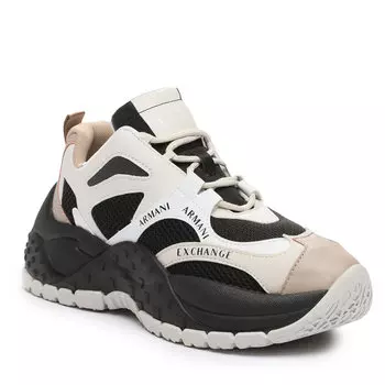 Кроссовки Armani Exchange, экрю/черный