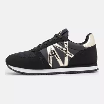 Кроссовки Armani Exchange Lace Up, black/light gold