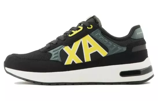 Кроссовки ARMANI EXCHANGE Logo-print Low-top Sneakers, черный