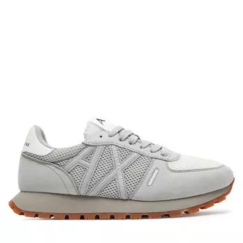 Кроссовки Armani Exchange XUX169 XV660 T701 Gray+Off White, серый