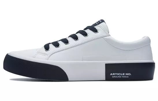 Кроссовки ARTICLE NO. Stylish Skateboarding Shoes Unisex Low-top Black, белый