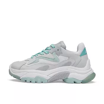 Кроссовки ASH Chunky Sneakers Women's Mid-top White/gray/light Blue, светло-серый