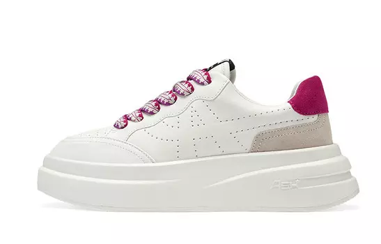 Кроссовки ASH Lifestyle Shoes Women's Low-top White/rose, белый