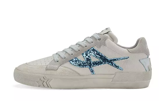 Кроссовки ASH Skateboarding Shoes Women's Low-top Blue, белый