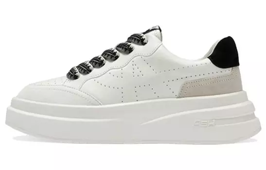 Кроссовки ASH Skateboarding Shoes Women's Low-top Black/White, черный/белый