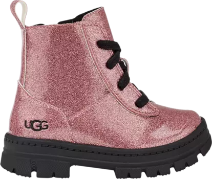 Кроссовки Ashton Lace Up Boot Toddler 'Glitter Pink', розовый