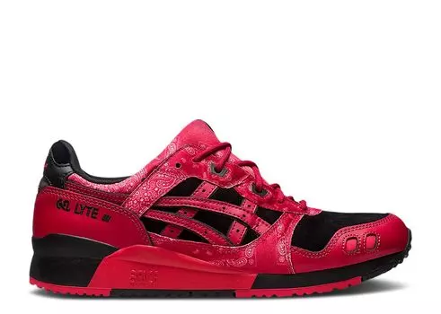 Кроссовки ASICS Atmos X Red Spider X Gel Lyte 3 'Bandana Print', красный