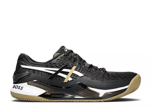 Кроссовки ASICS BOSS X Matteo Berrettini X Gel Resolution 9 Clay, цвет Black Camel
