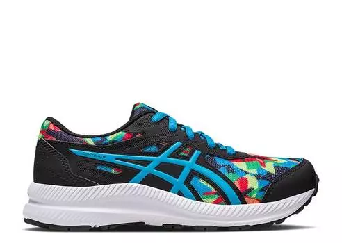 Кроссовки ASICS CONTEND 8 GS 'BLACK ISLAND BLUE CAMO', черный