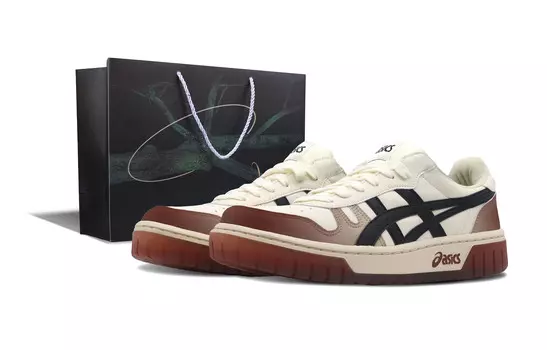 Кроссовки Asics Court MZ Skateboarding Shoes Unisex Low-top Angora/True Brown/Black, черный