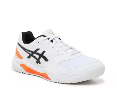 Кроссовки ASICS GEL-Dedicate 8 Pickleball мужские, белый/оранжевый