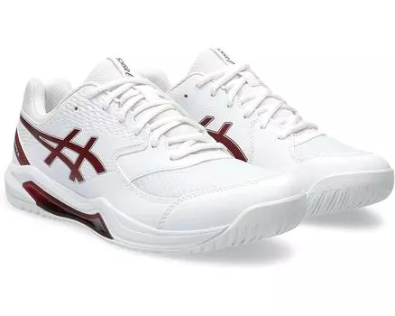 Кроссовки ASICS GEL-Dedicate 8 Tennis Shoe, цвет White/Antique Red
