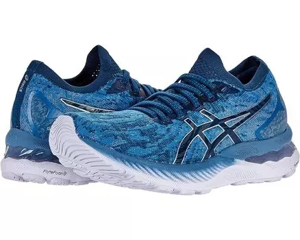 Кроссовки ASICS GEL-Nimbus 23 Knit, цвет Grey Floss/Mako Blue