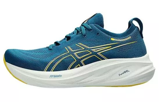 Кроссовки Asics GEL-NIMBUS 26 Мужчины, Blue-green/yellow