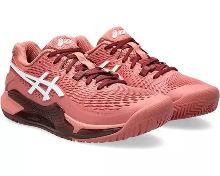 Кроссовки ASICS GEL-Resolution 9, цвет Light Garnet/White