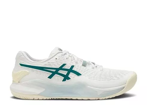 Кроссовки ASICS Gel Resolution 9, цвет White Pitch Green