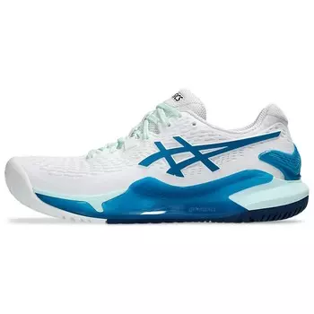 Кроссовки Asics Gel-Resolution 9 Tennis Shoes Women's Low-top White/Turquoise, белый