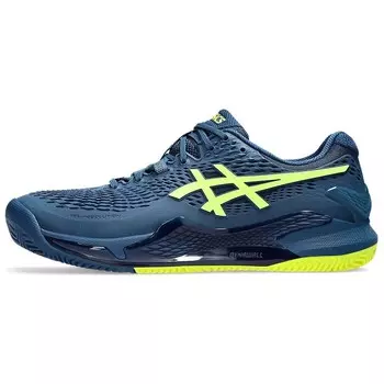 Кроссовки Asics Gel-Resolution 9 Tennis Shoes Men Low-top Blue/Black/Yellow, синий
