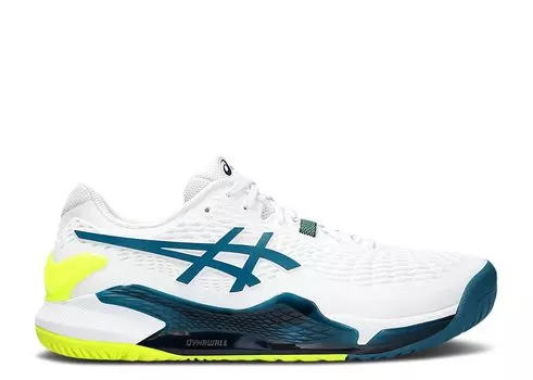 Кроссовки ASICS Gel Resolution 9 Wide 'White Restful Teal', белый