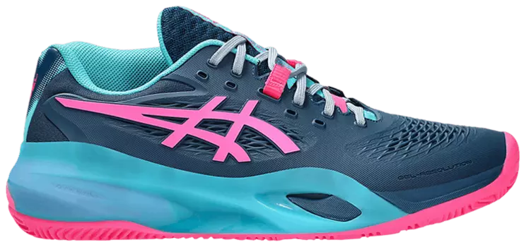 Кроссовки ASICS Gel Resolution X Padel 'Mako Blue Hot Pink', синий