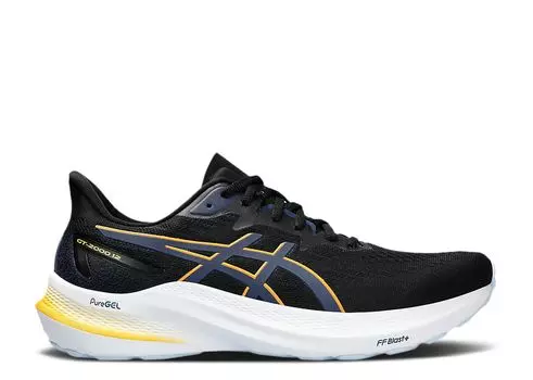 Кроссовки ASICS Gt 2000 12 'Black Fellow Yellow', черный
