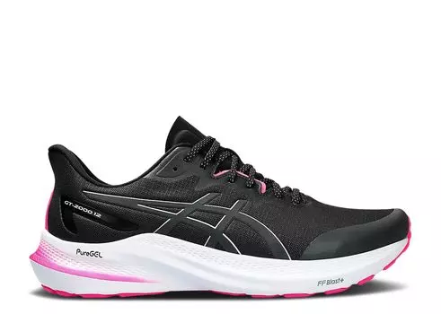 Кроссовки ASICS Gt 2000 12 Lite-Show 'Black Pure Silver', черный