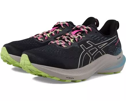 Кроссовки ASICS GT-2000 12 Trail, цвет Nature Bathing/Lime Green