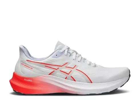 Кроссовки ASICS Gt 2000 12 'White Sunrise Red', белый