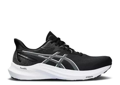 Кроссовки ASICS Gt 2000 12 Wide 'Black Carrier Grey', черный
