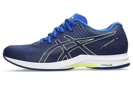 Кроссовки Asics Lyteracer 4 'Deep Ocean Glow Yellow', синий