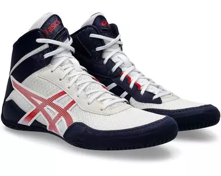 Кроссовки ASICS Matcontrol 3 Wrestling Shoe, цвет White/Classic Red