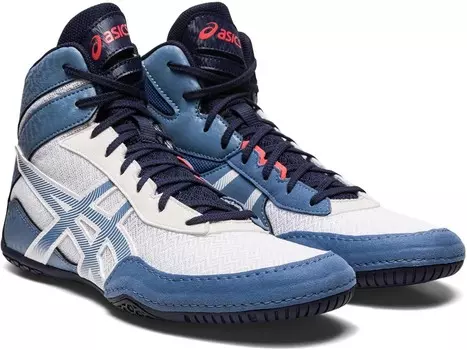 Кроссовки ASICS Men's Matcontrol 3 Wrestling Shoe, цвет White/Storm Blue