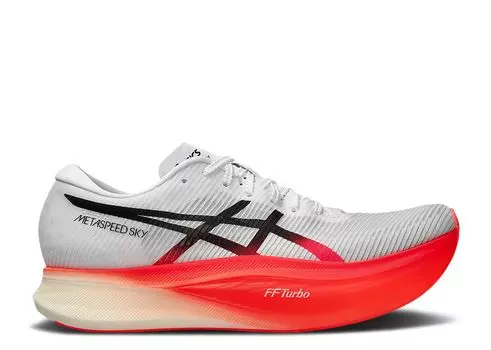 Кроссовки ASICS Metaspeed Sky+ 'White Sunrise Red', белый
